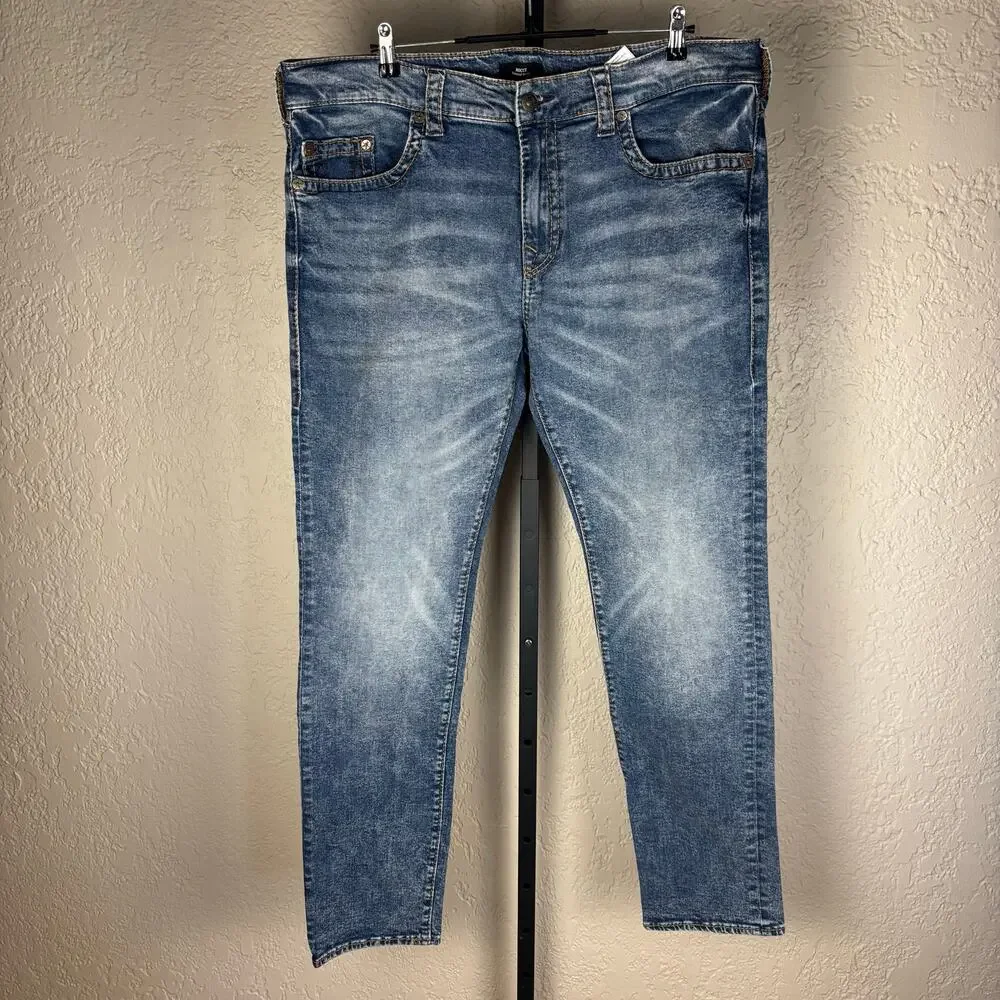 True Religion Rocco Relaxed Skinny Sz 40 Blue Denim Jeans